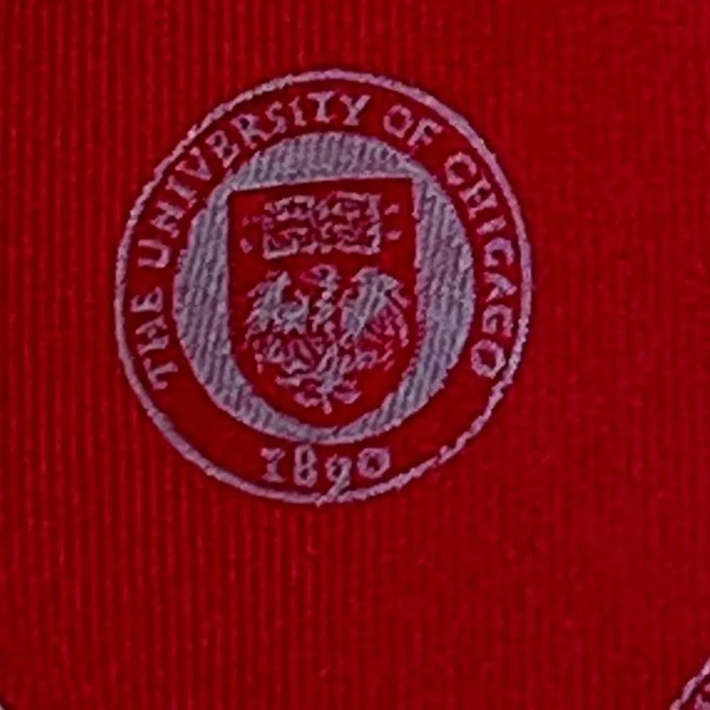 The Jardine Collection University of Chicago Silk Tie Red Crest college wear NEW